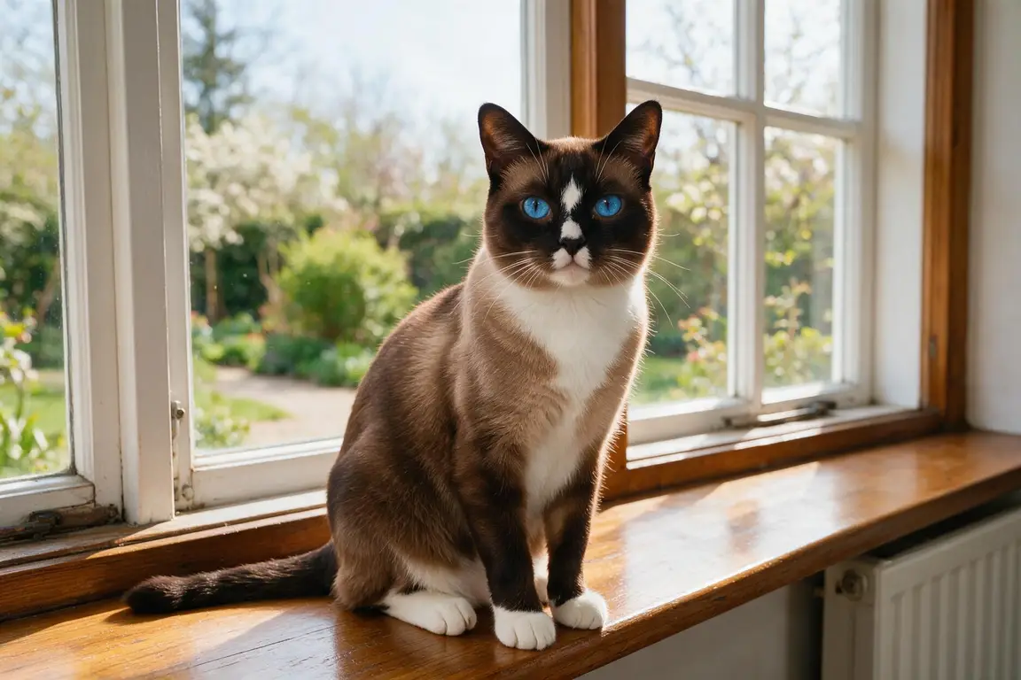 Snowshoe aux yeux bleus